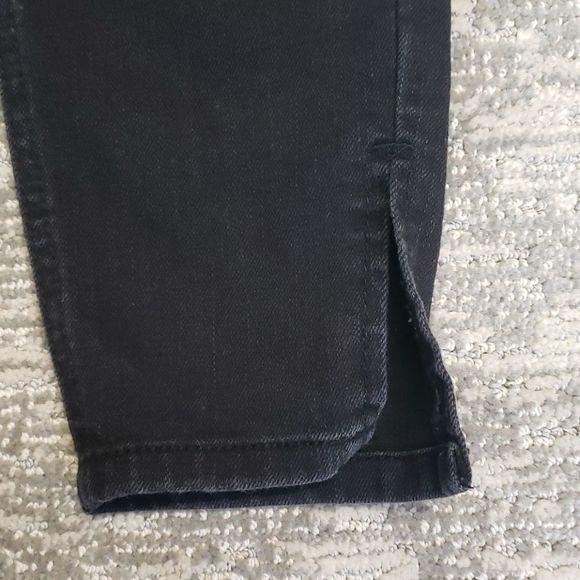 DOLLHOUSE destructed black denim overalls - Picture 7 of 12